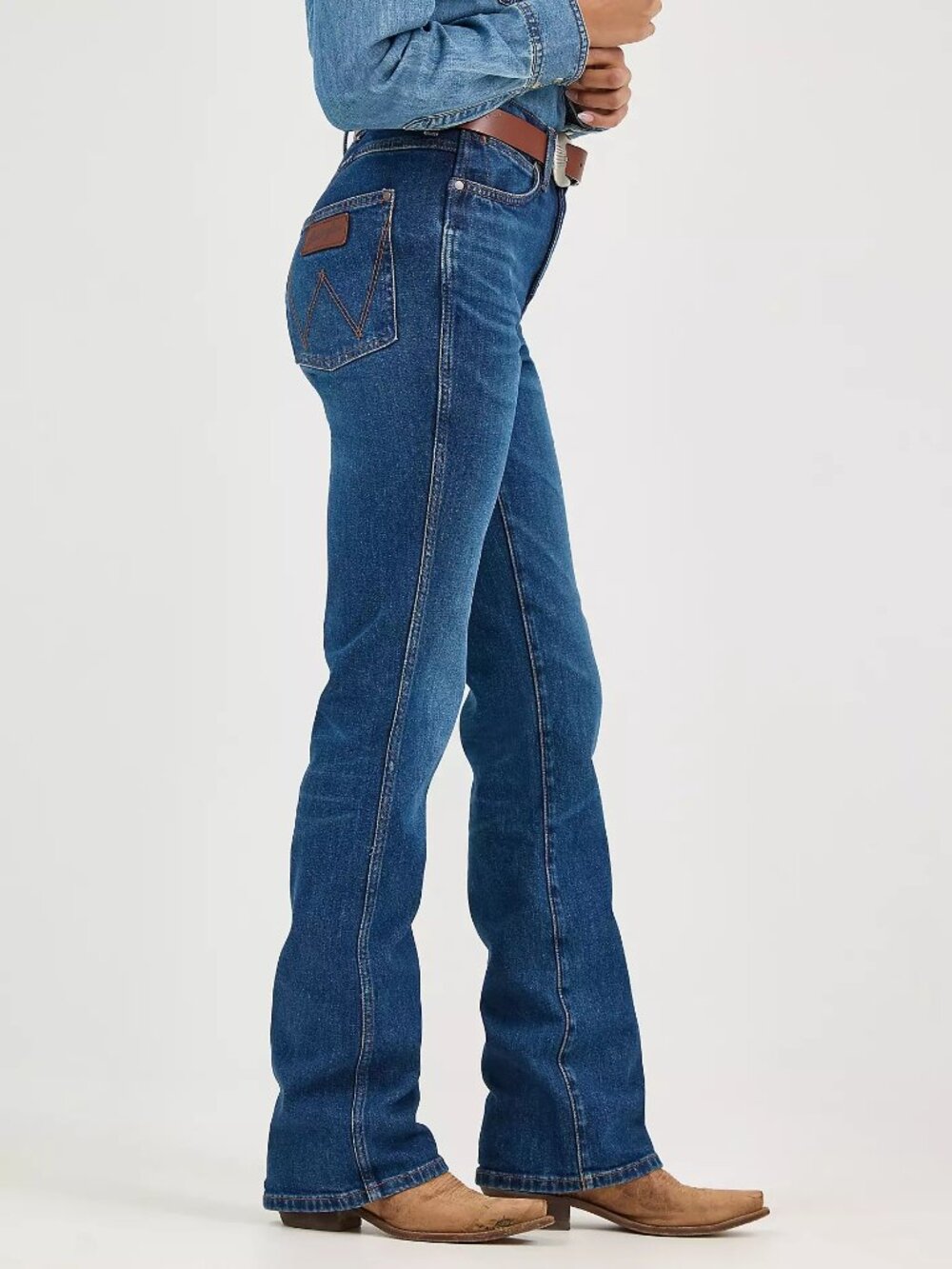 Wrangler Retro Bailey High Rise Bootcut Jeans Isla Dark Wash Western 28x32